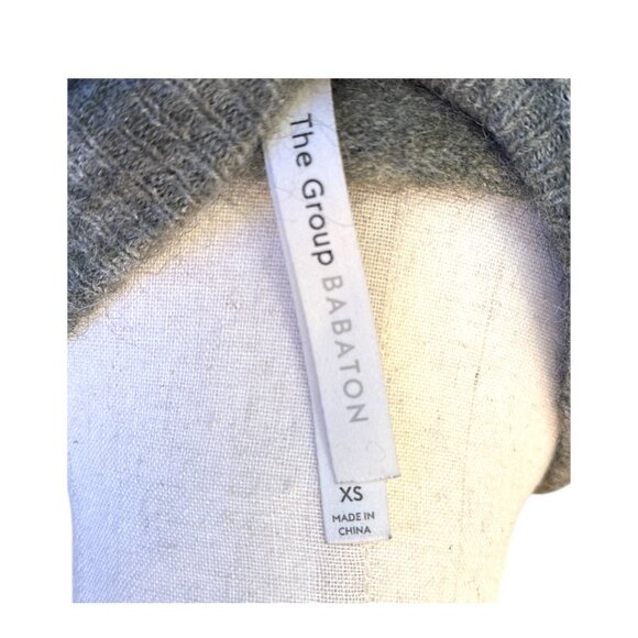Babaton The Group Aritzia Thurlow Alpaca/Wool Blend Crew Neck Sweater in Grey - Picture 5 of 7